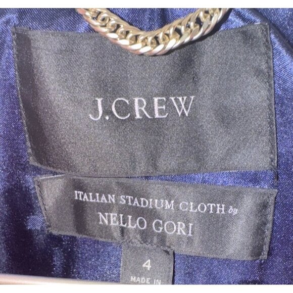 J.CREW Women’s Chateau Parka Red Sz 4 Coat MISSING FUR Nello Gori Stadium Cloth - Picture 4 of 7